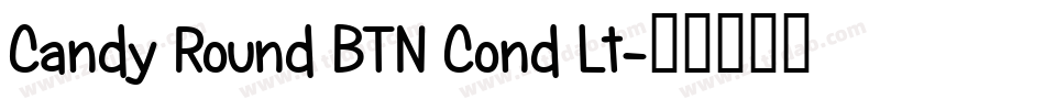 Candy Round BTN Cond Lt字体转换